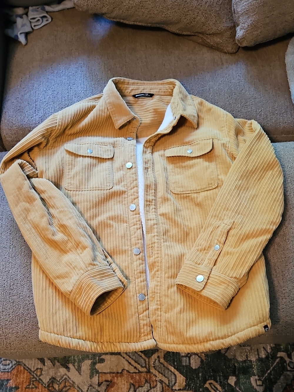 Backcountry Courduroy Sherpa Lined Button Up